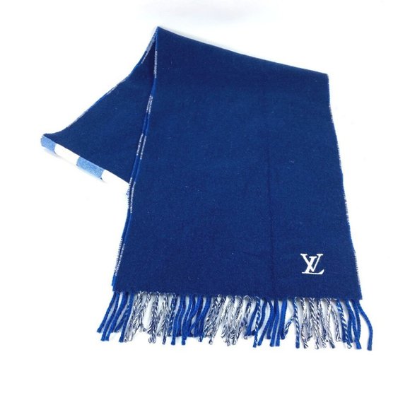 LOUIS VUITTON Echarpes Monogram Check Block fringe Scarf - Picture 6 of 9